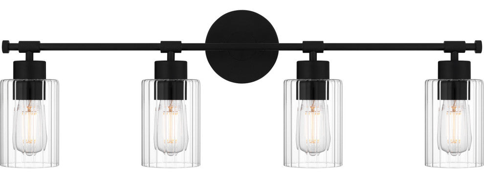 Quoizel CAP8632 Caputo 4 Light 33"W Bathroom Vanity Light - Matte Black