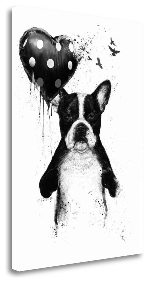 "My Heart Goes Boom" By Balazs Solti, Giclee Print on Gallery Wrap Canvas