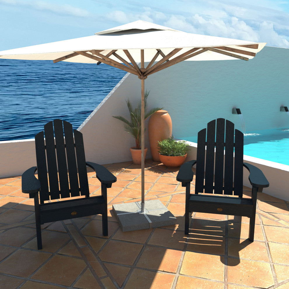 Seneca Adirondack Chair, Weathered Acorn, Federal Blue
