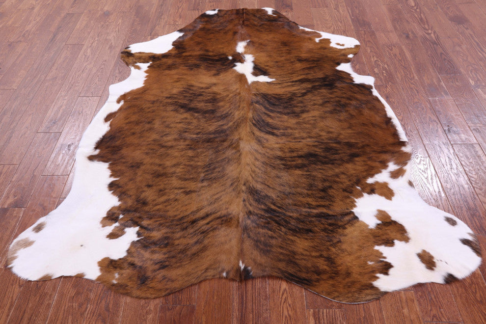 7' 1" X 6' 0" Natural Cowhide Rug C1526
