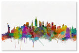 "New York City Skyline" Canvas Art by Michael Tompsett