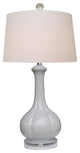 Porcelain Gray Hex Lamp