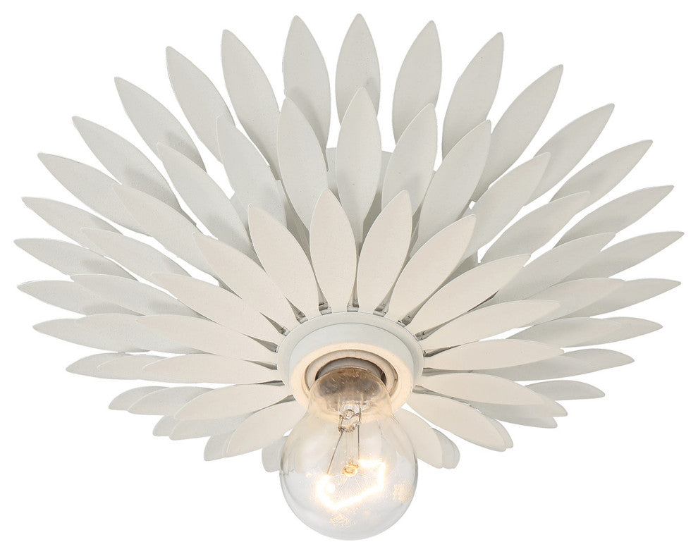 Crystorama Lighting Group 500 Broche 11"W Semi-Flush Ceiling - Matte White