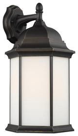 Sevier Large 1-Light Downlight Outdoor Wall Lantern, Antique Bronze