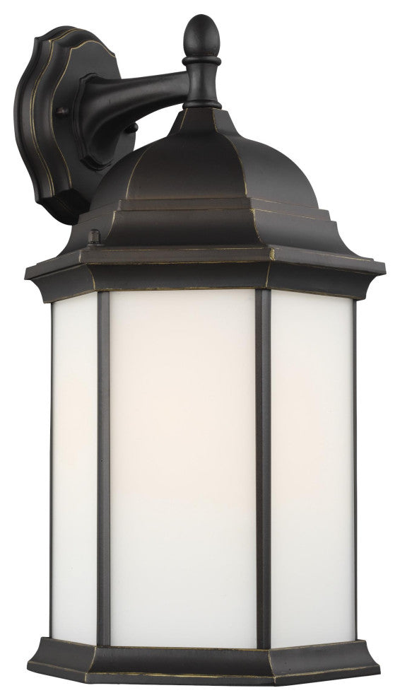 Sevier Large 1-Light Downlight Outdoor Wall Lantern, Antique Bronze