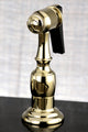 Kingston Brass Centerset Kitchen Faucet, Polished Brass