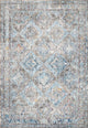 Polyester Pile Dante Area Rug by Loloi II, Granite/Light Blue, 9'6"x13'3"
