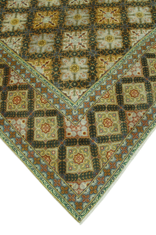 Fine Vintage Distressed Cindy Brown/Beige Rug, 9'8 x 13'2