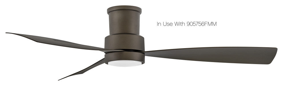 Hinkley Iver 56" Indoor/Outdoor LED Fan with, Metallic Matte Black