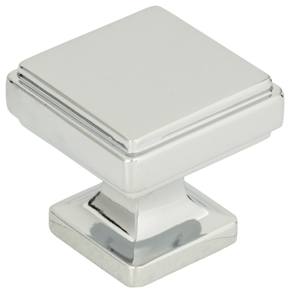 Atlas Homewares A201 Kate 1-1/4 Inch Square Cabinet Knob - Brushed Nickel