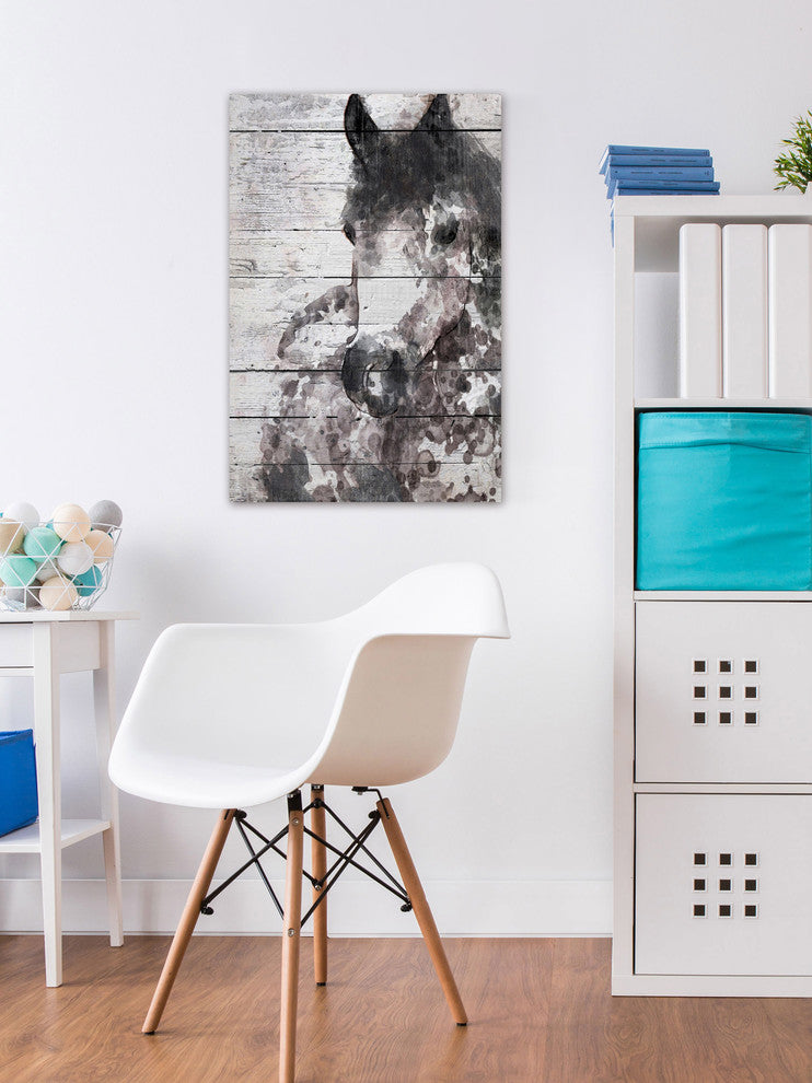 Marmont Hill, "Grey Horse" by Irena Orlov Painting on Wrapped Canvas, 20x30