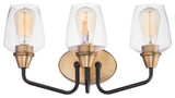 Maxim 26122CL Goblet 3 Light 18"W Bathroom Vanity Light - Bronze / Antique