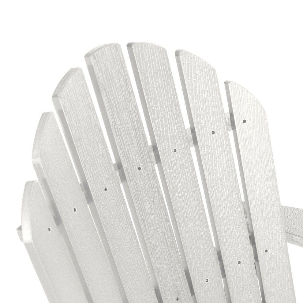 Merrow Folding & Reclining Adirondack Chair, White