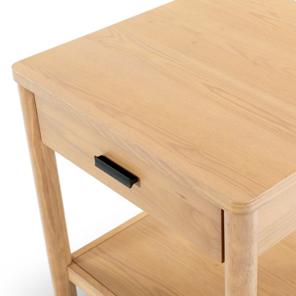 Safavieh Couture Jaylessa 1 Drawer End Table, Natural