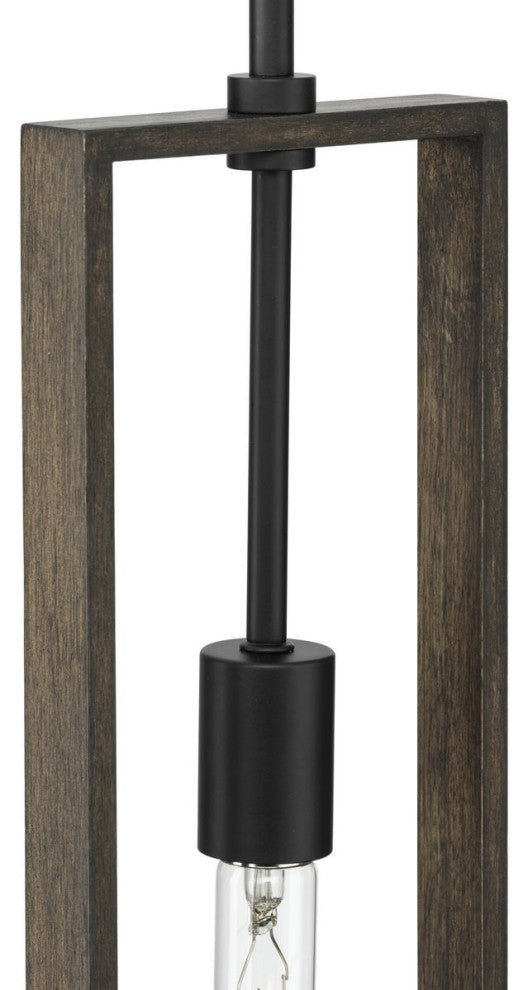 Boundary Collection 1-Light Modern Pendant, Matte Black