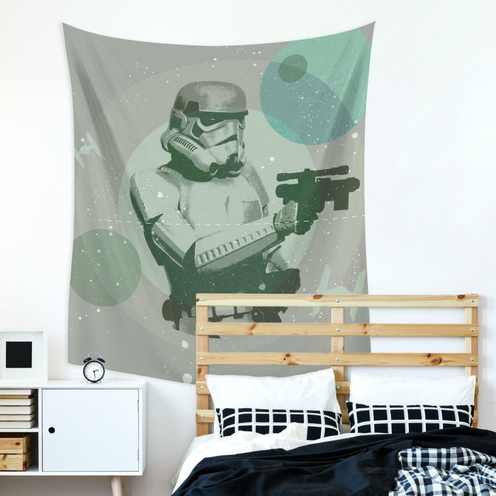 Green & Grey & Blue Stormtrooper Tapestry