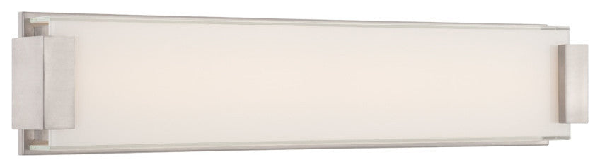 Modern Forms Polar LED Bath and Wall Light, Brushed Nickel, 26"