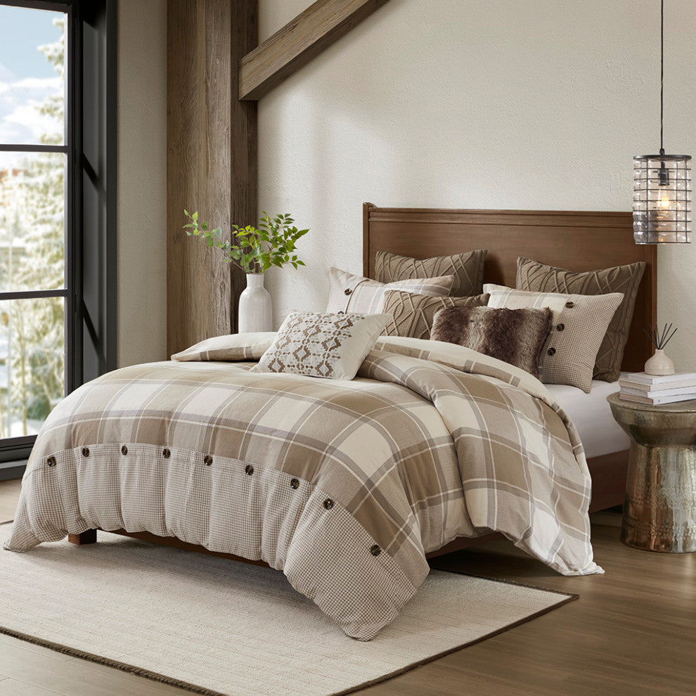 Madison Park Signature Urban Cabin Cotton Jacquard Comforter Set, Neutral