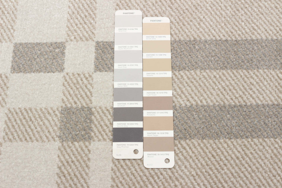 Aqua Roma Area Rug, Ivory, 6'x9'