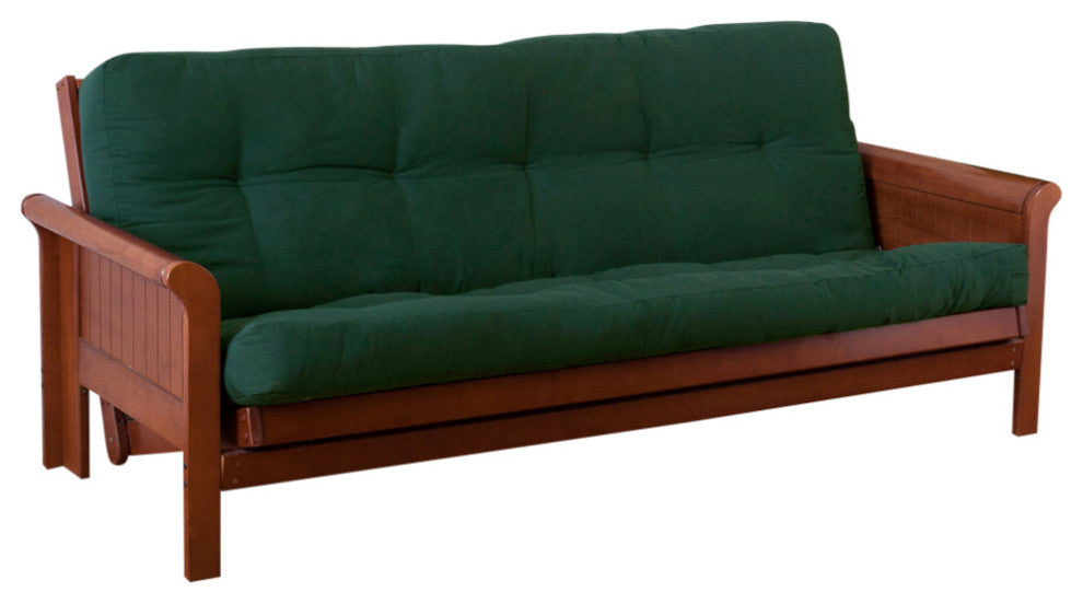 Blazing Needles Renewal 5" Twill Full Futon Mattress, Forest Green
