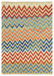 Colorful, Afghan Kilim Flat Weave, Organic Wool Hand Woven Rug, 6'6"x9'3"