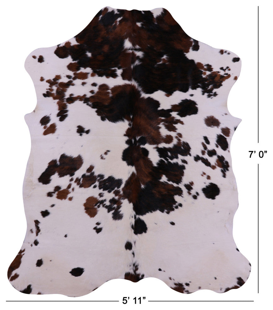 7' 0" X 5' 11" Natural Cowhide Rug C1609
