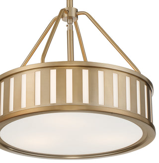 Crystorama Lighting Group KEN-8303 Kendal 3 Light 16"W Pendant - Vibrant Gold