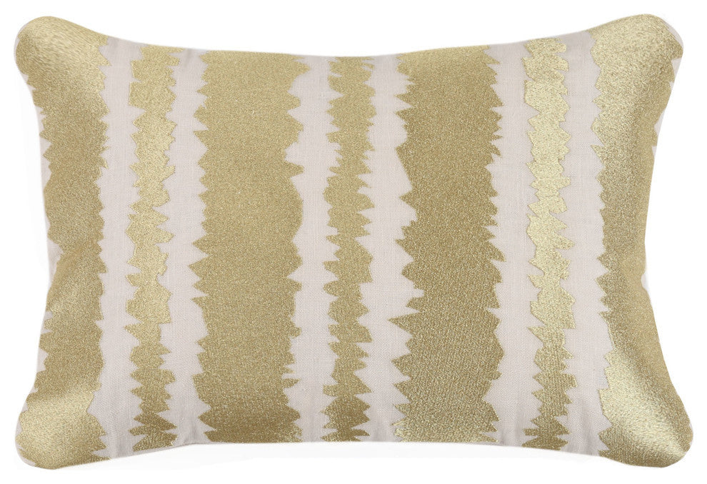 Santorini Stone Embroidered Pillow