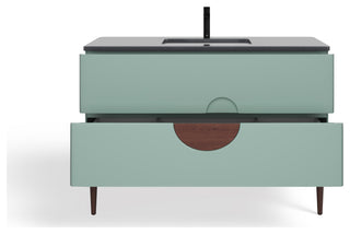 Rhonda Bath Vanity, Aloe Green, 48", Single Sink, Freestanding