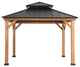 Archwood 11 ft. x 11 ft. Cedar Framed Gazebo with Steel Hardtop