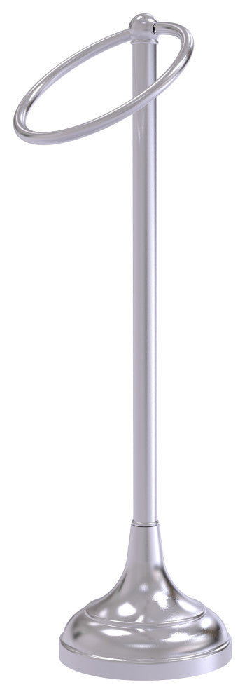 Vanity Top 1 Ring Guest Towel Holder, Satin Chrome