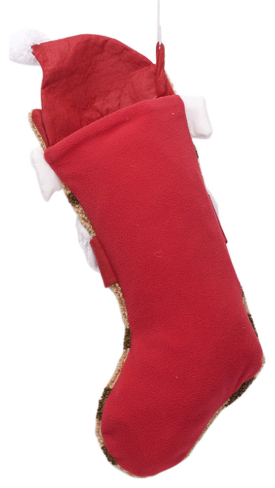 Set of 2 Hooked Stocking, 3D Cat