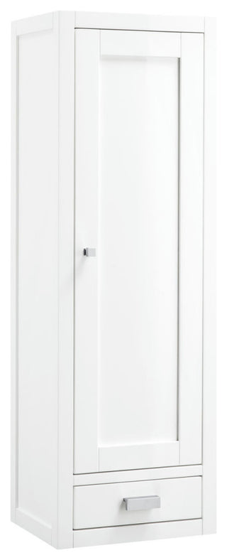 Addison 12" Depth Petitie Tower Hutch - Right, Glossy White