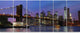 Brooklyn Bridge and Manhattan at sunset, Canvas Print, 70"x28", 6 Panels