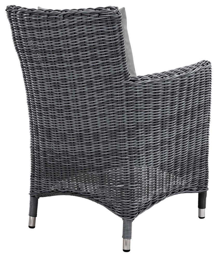 Canvas Gray Summon 11 Piece Outdoor Patio Sunbrella Dining Set