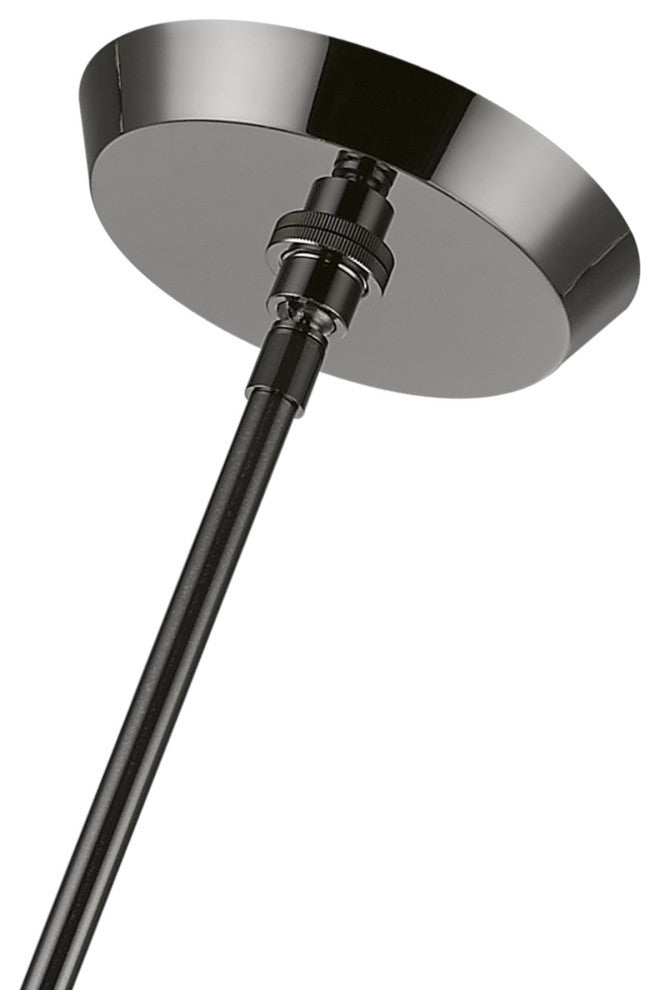 Soho 10 Light Black Chrome Linear Chandelier