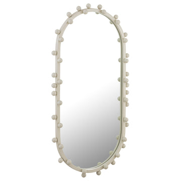 TOV Furniture Bubbles Ivory Large Oval Wall Mirror