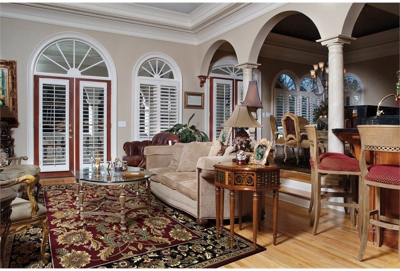 Cambridge 7301 Red, Black Kashan, 20"x31"
