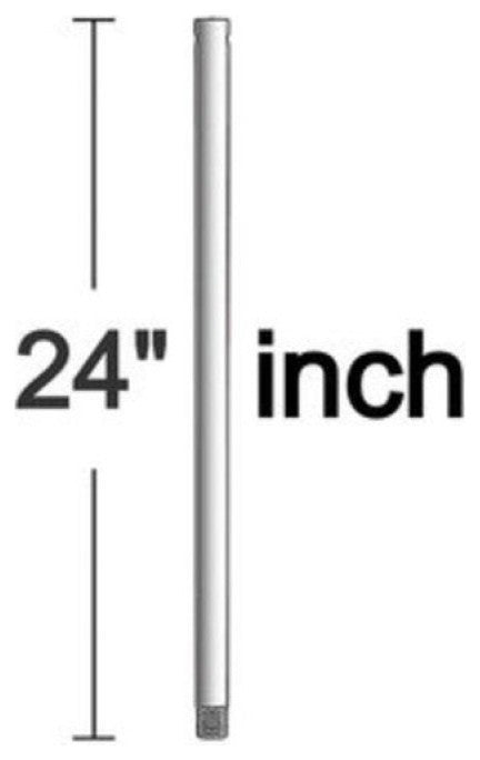24" Universal Downrod, Studio White