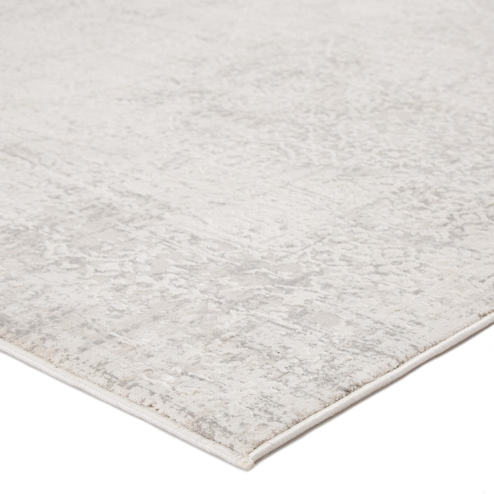 Jaipur Living Lianna Abstract Silver/ White Area Rug 3'11"X5'11"