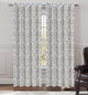Jacquard Fern Drapery Curtain Panels, Natural, 50"x96", Set of 2