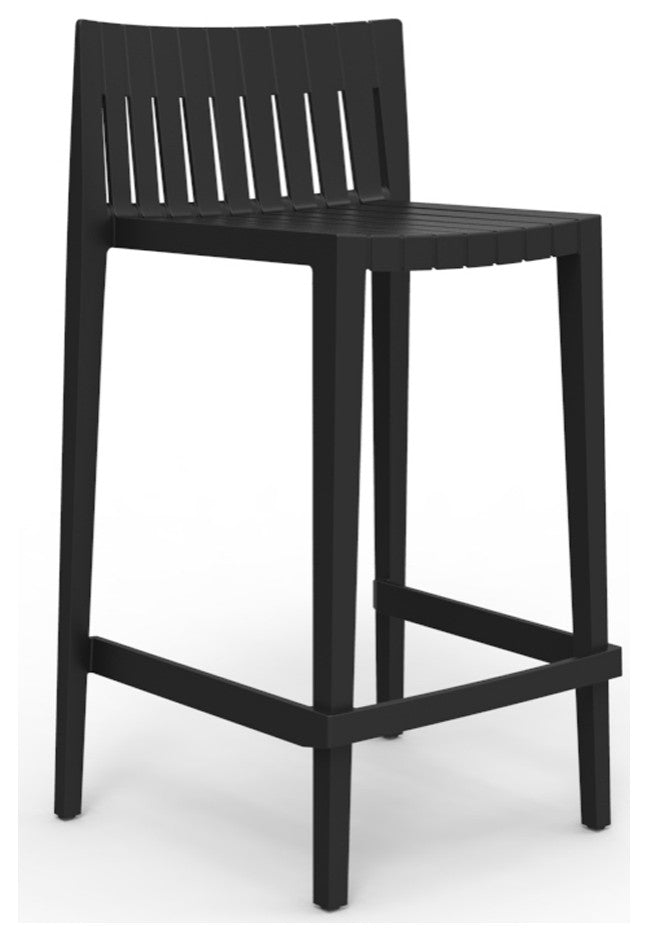 Spritz Counter Stool, Set of 4, Black