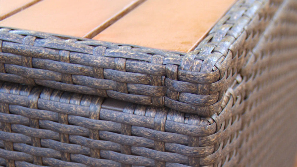 South Beach Coffee Table Rectangular Outdoor Patio Furniture Wicker Resin Ratt