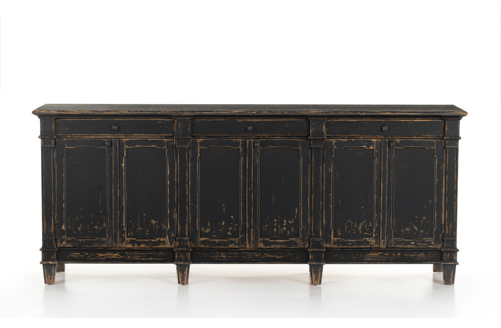 Marjorie Sideboard, Distressed Black