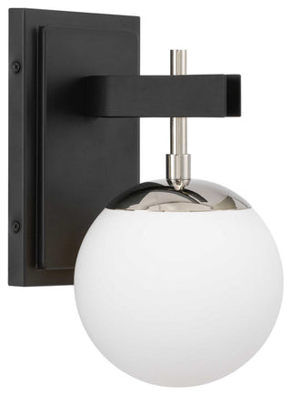 Allie 1-Lt Bath - Black/Polished Nickel