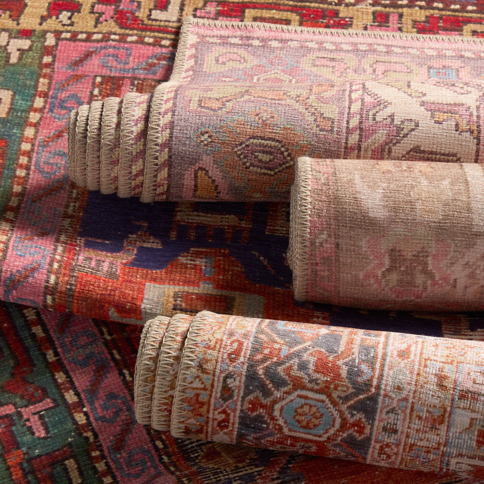 Vibe by Jaipur Living Matias Medallion Rust/Navy Runner Rug 3'X8'