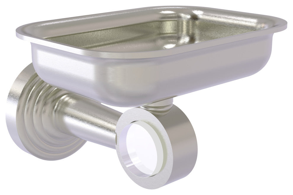 Pacific Beach Wall-Mount Soap Dish Holder, Satin Nickel