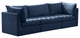Jacob Velvet Upholstered 3-Piece Modular Sofa, Navy