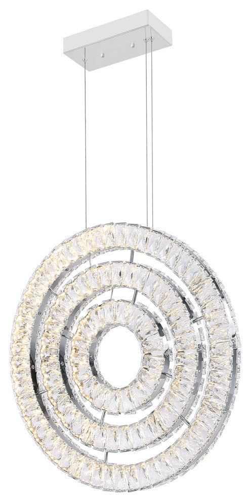 Celina LED Chandelier With Chrome Finish