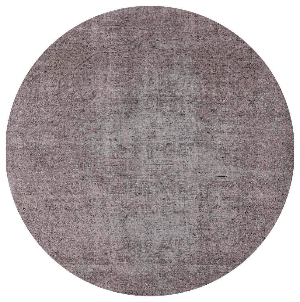 Ahgly Company Indoor Round Mid-Century Modern Area Rugs, 8' Round